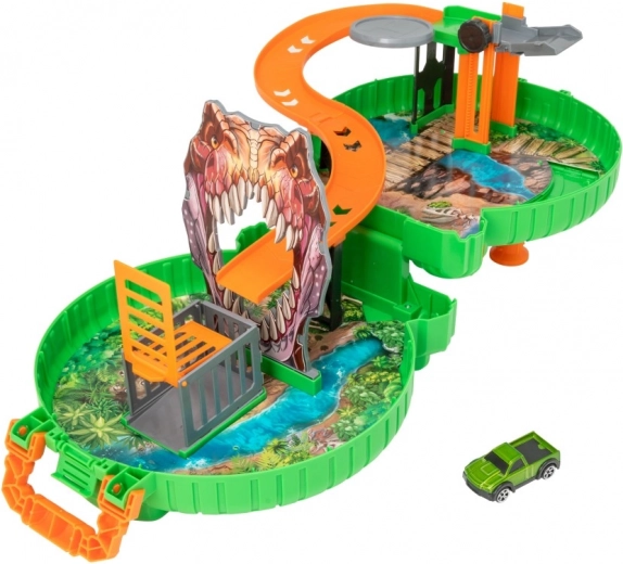 Teamsterz dino-baan in koffertje met autootje