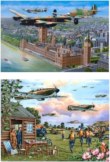 Puzzel Hemelse patrouille met 2 motieven en extra grote stukjes - 2 stuks