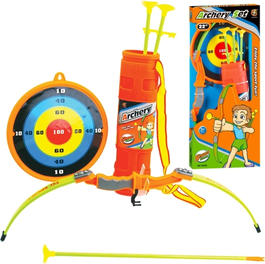 Kinderboog 56 cm met doel en 3 pijlen