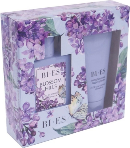 Cadeauset voor vrouwen BI-ES Blossom Hills – eau de parfum 100 ml + bodylotion 150 ml