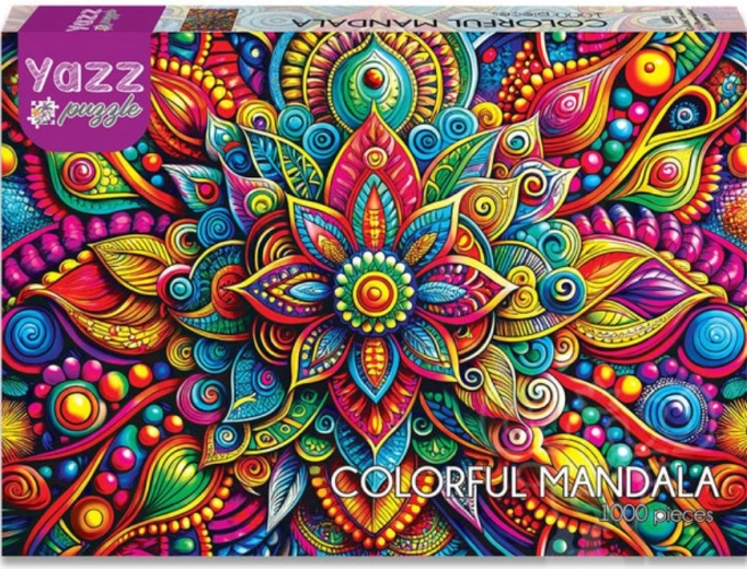 YAZZ puzzel kleurrijke mandala 1000 stukjes
