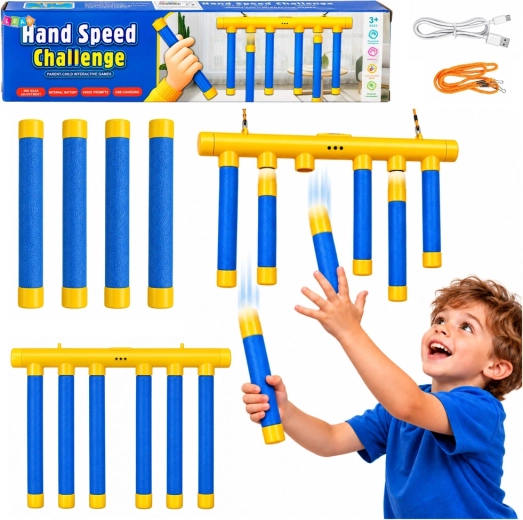 Vaardigheidsspel vallende stokjes Hand Speed Challenge