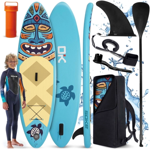 Opblaasbaar paddleboard Soke 275 × 76 × 12 cm set