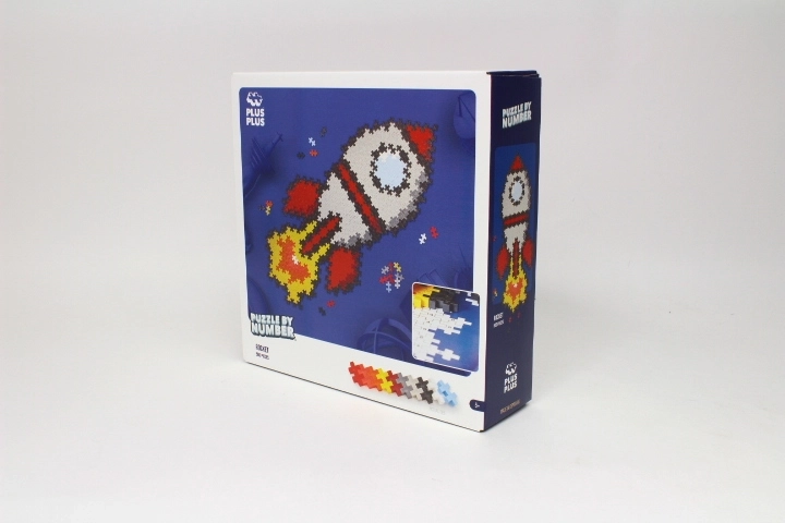Plus-Plus Puzzle by Number raket, 500 onderdelen