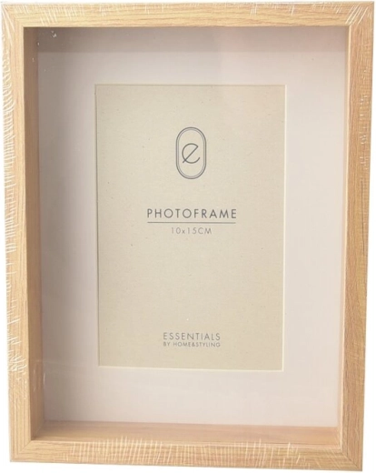 Houten fotolijst beige 10 × 15 cm