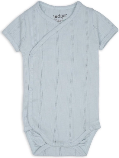 Lodger babybody met korte mouwen pointelle Air maat 68