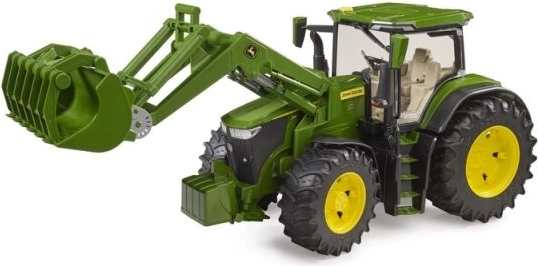 Bruder tractor John Deere 7R 350 met voorlader