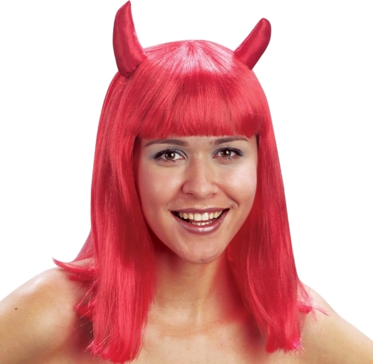 Pruik duiveltje rood voor kinderen