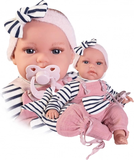 Realistische baby pop Antonio Juan Toneta met geluiden en zacht stoffen lichaam - 34 cm