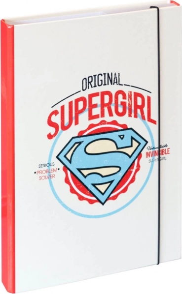 Omslagmap voor A4-schriften SUPERGIRL