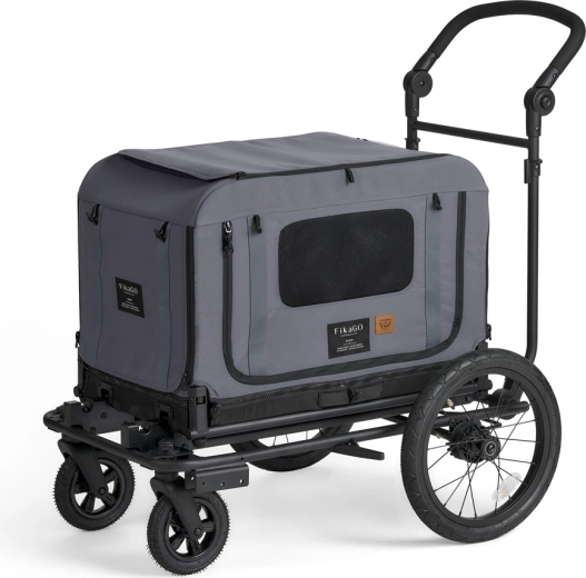 Fikago hondenwagen King & Queen S – modulaire hondenwagen, kennel en fietskar
