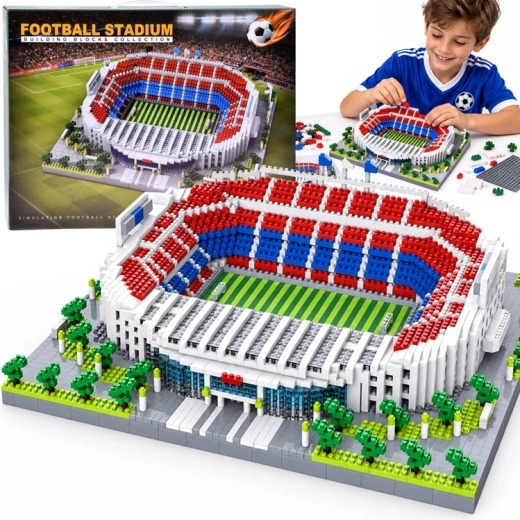 Bouwset voetbalstadion met 2748 onderdelen