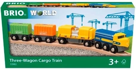 Brio goederentrein met drie wagons
