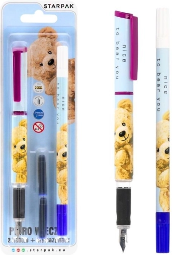 Vulpen met beertje en inktwisser