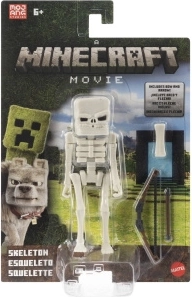 Minecraft-figuur van een skelet met een boog