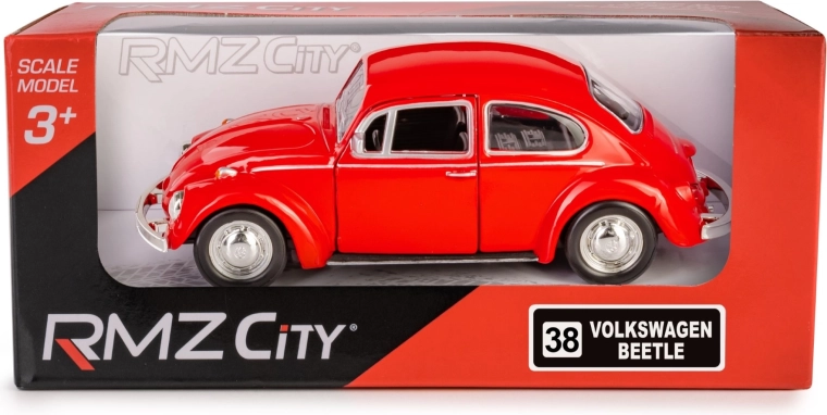 Metalen model RMZ City Volkswagen Beetle 1967 1:32 rood