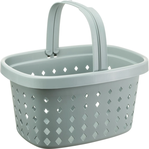 Boodschappenmand met 2 handgrepen 22 l, kunststof, mix van kleuren, draagvermogen 20 kg