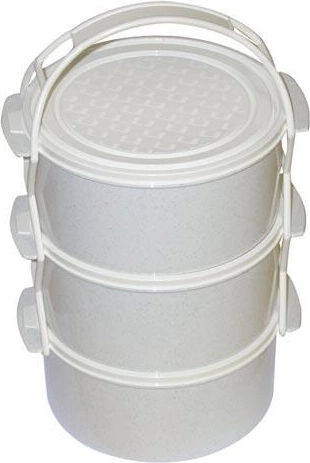Kunststof maaltijdhouder 3×1,5 l