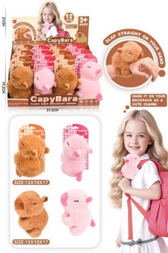 Pluchen capybara-armband