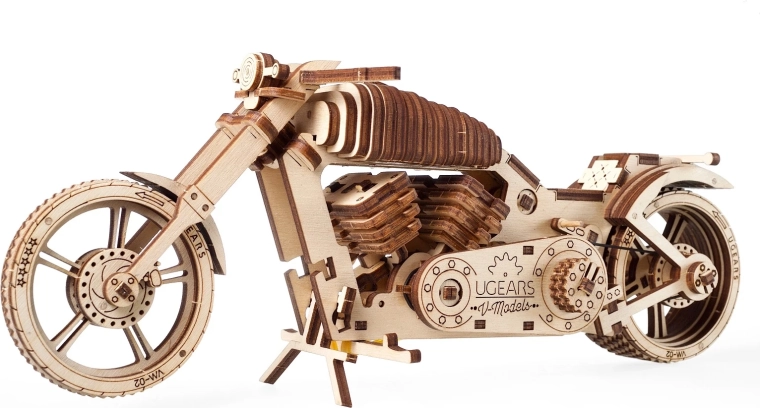 Houten 3D-puzzel motor UGEARS – mechanisch model zonder lijm