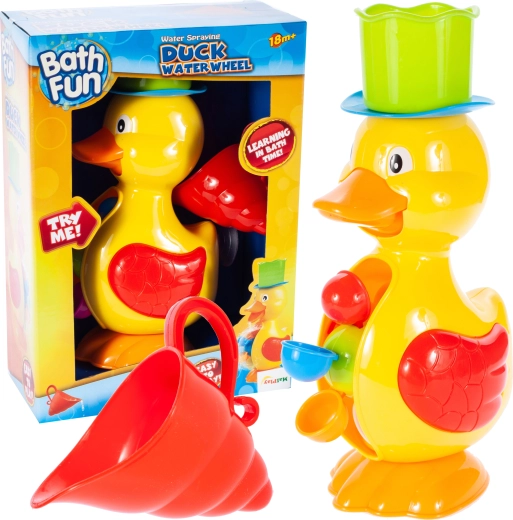 Bad-eendje met waterrad