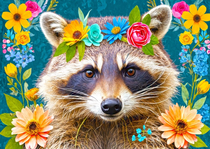 ENJOY puzzel bloemenwasbeer 1000 stukjes