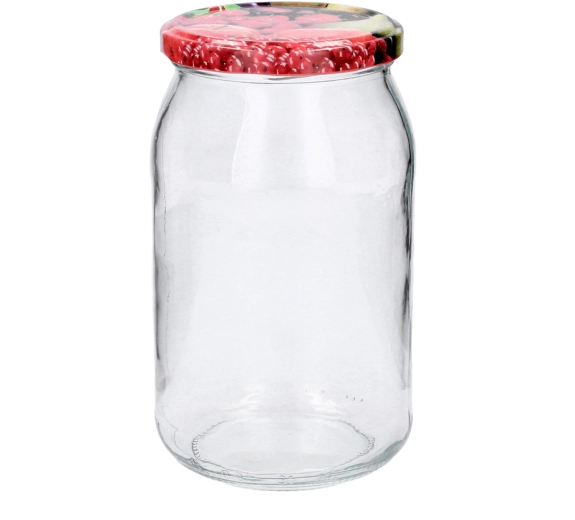 Glazen weckpotten 900 ml met deksels 82 mm – set van 8 stuks