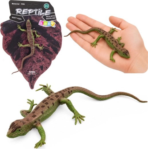 Realistische rubberen figuur van een zandhagedis 15 cm