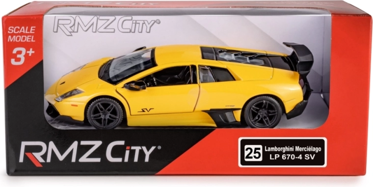 RMZ City metalen model Lamborghini Murciélago LP670-4 SV 1:36 met terugtrekmotor