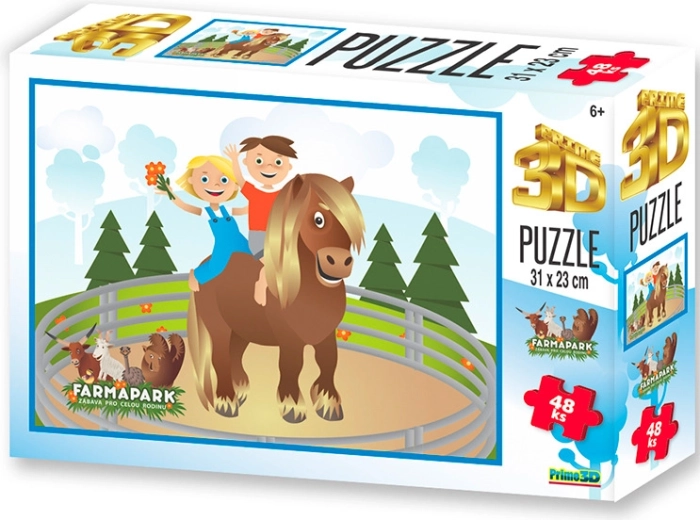 3D-puzzel Farmapark Paardje 48 stukjes