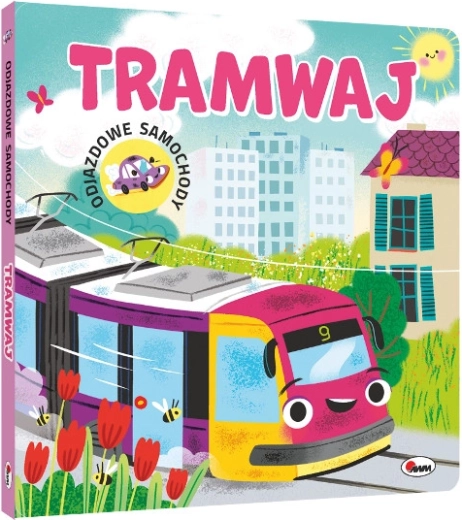Odjazdowe samochody: Tram – een vrolijk kartonboek voor kinderen