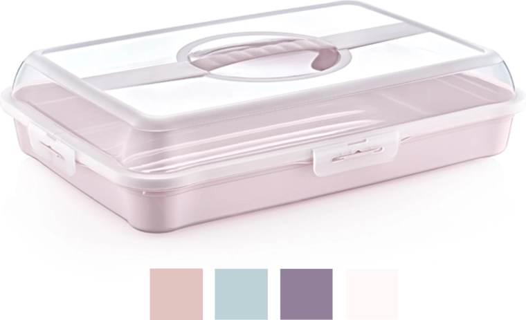 Rechthoekige taartdoos 42,5 × 29,5 × 10 cm BPA-vrij
