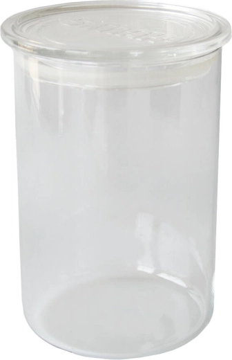 Glazen pot met kunststof deksel 0,96 × 14,5 cm