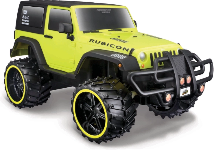 Maisto RC Jeep Wrangler Rubicon off-road geel 1:16