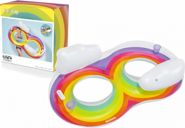 Opblaasbare dubbele zwemband Bestway