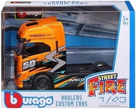 Verzamelmodel van brandweervoertuig BBU Iveco Fire Haulers Custom Cabs in schaal 1:43