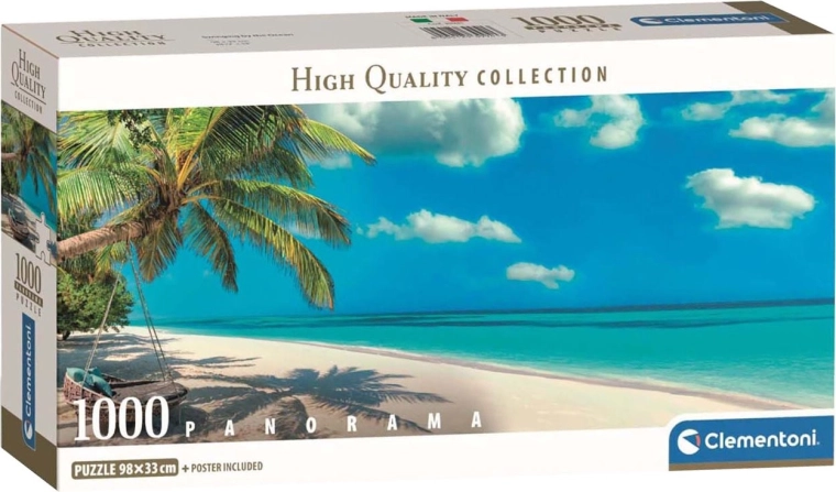 Panoramische puzzel Schommel aan de oceaan 1000 stukjes CLEMENTONI