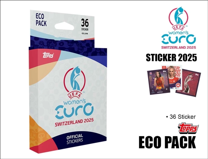 UEFA Women’s EURO 2025 stickers eco pack - 1 stuk