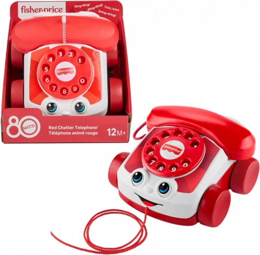 Fisher-Price Chatter-telefoon – jubileumeditie ter ere van 80 jaar MATTEL, rood