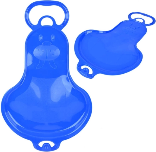 Kunststof kindersleetje voor sneeuw met handgreep