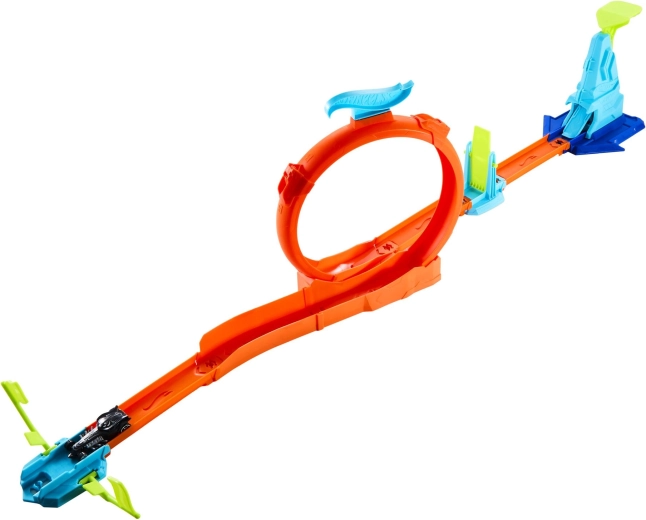 Hot Wheels stuntbaan met obstakels