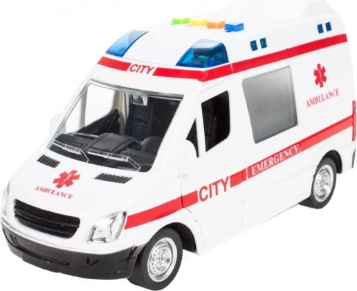Ambulance met licht en geluid 1:16