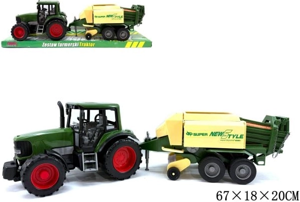 Tractor met landbouwmachine