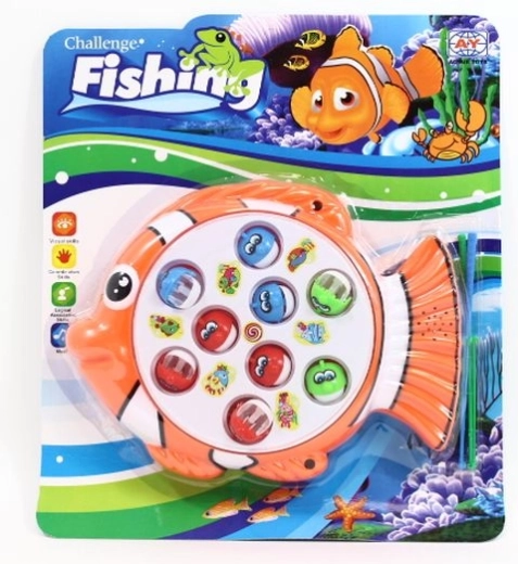 Interactief visspel voor kinderen op batterijen