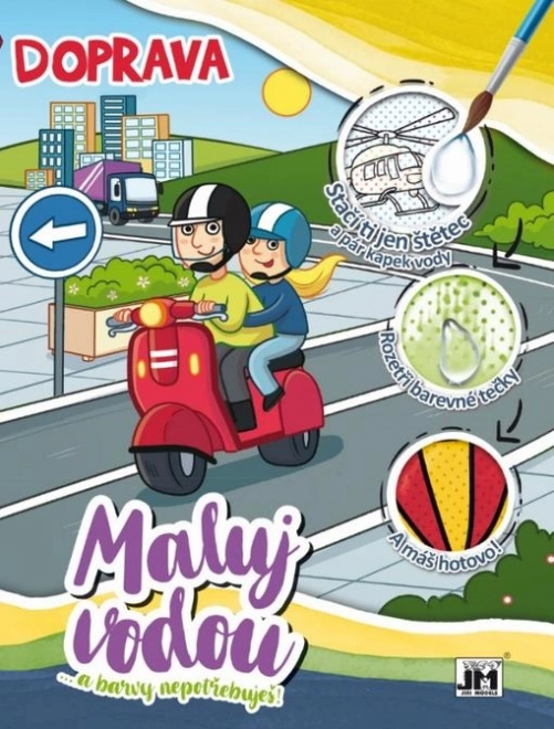 Waterkleurboek A4 Verkeer
