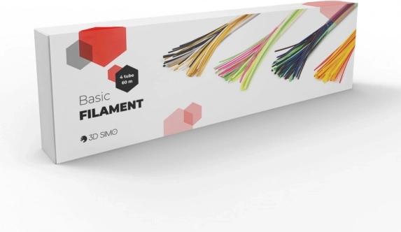 Filament pcl 60 m – set verschillende kleuren (4 buizen) voor 3d pen