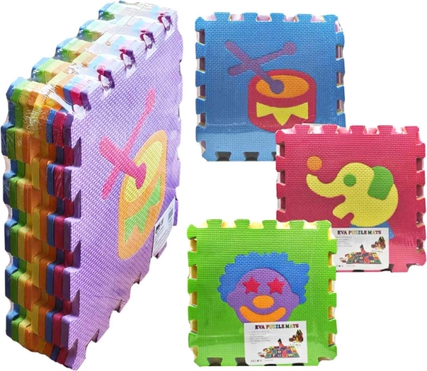 Schuimpuzzel met afbeelding 30 × 30 cm, set van 9 stuks