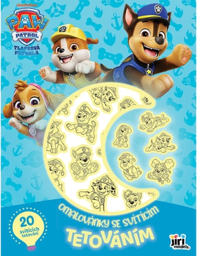 Kleurboek met lichtgevende tatoeages Paw Patrol