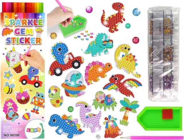 Diamanten Mozaïek Stickers Dinosaurussen