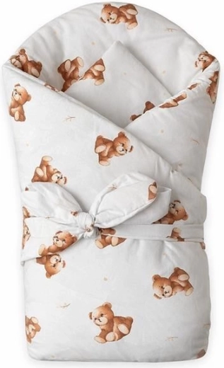 Babywikkeldoek New Baby Sweet Baby Bears 80 × 80 cm